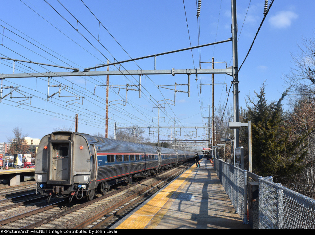 Amfleet I Business Class Car # 81542 bringing up the rear of Amtrak NER Train # 81542 